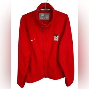 Nike Red Team USA 2010 Vancouver Olympic Full Zip Collared Fleece Sweater, XXL